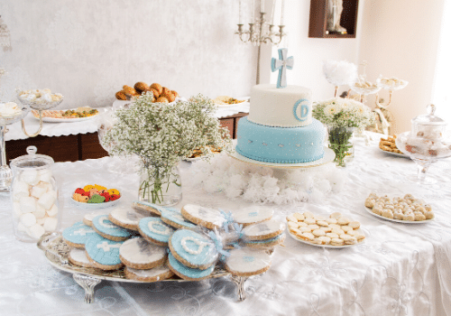 gâteau et buffet baptême